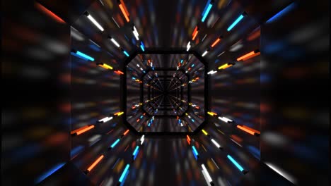corredor de fondo abstracto con bucles de colores