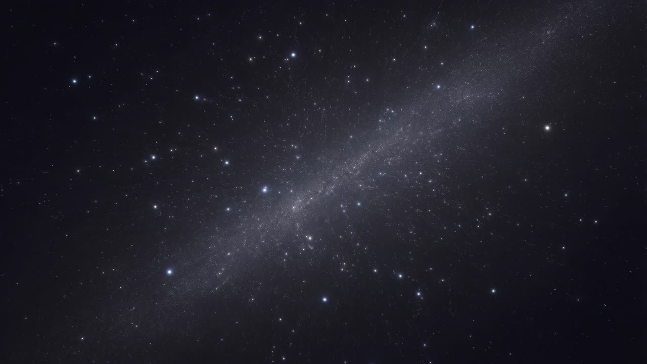 Vast Star Field and Galaxy in Deep Space