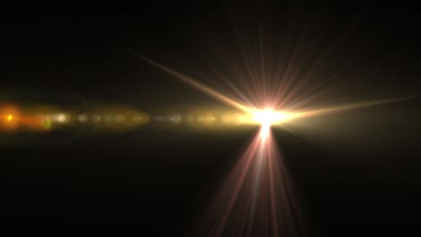 flash light. light, sun, sunbeams, dawn, sunrise, glare movement, glare transfusion. 4k video.