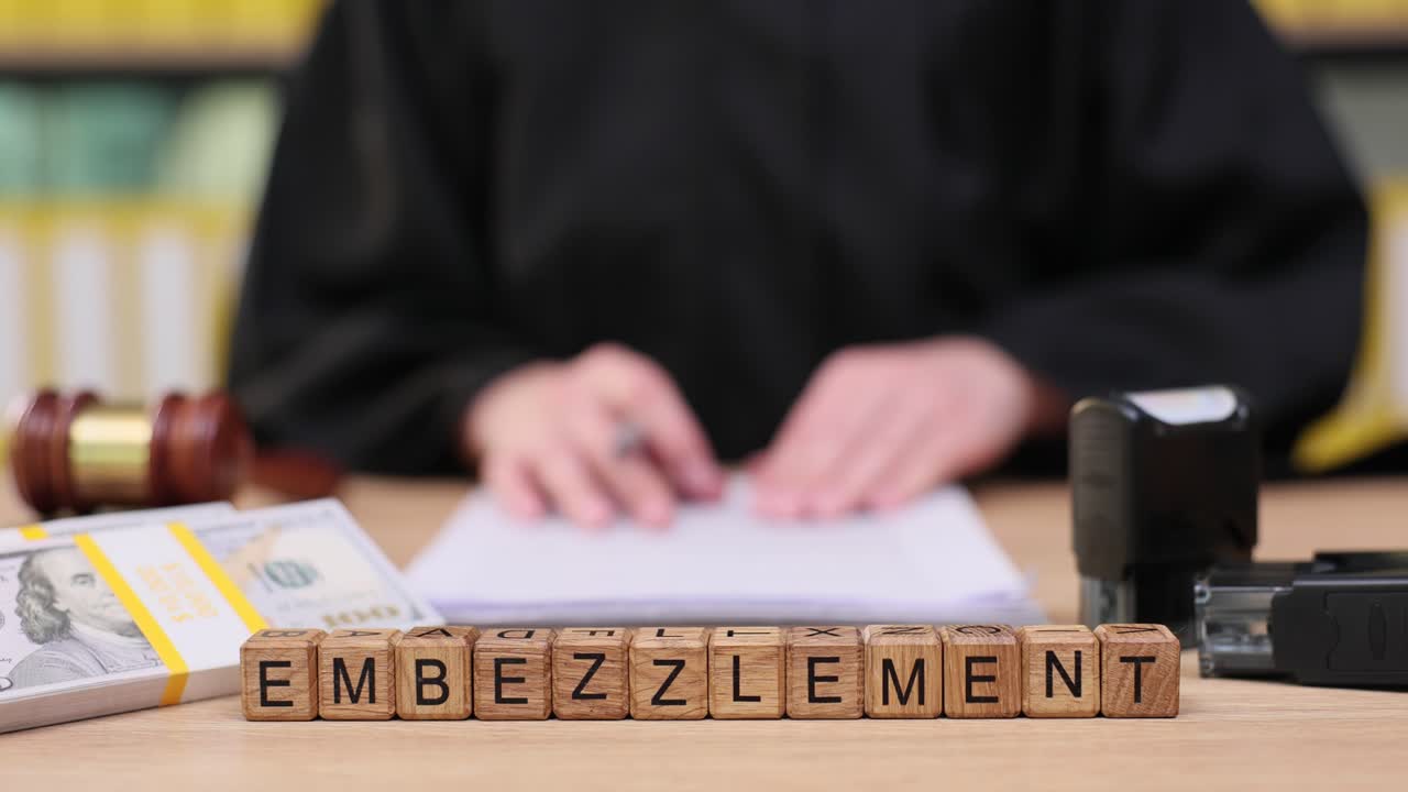 Embezzlement Concept