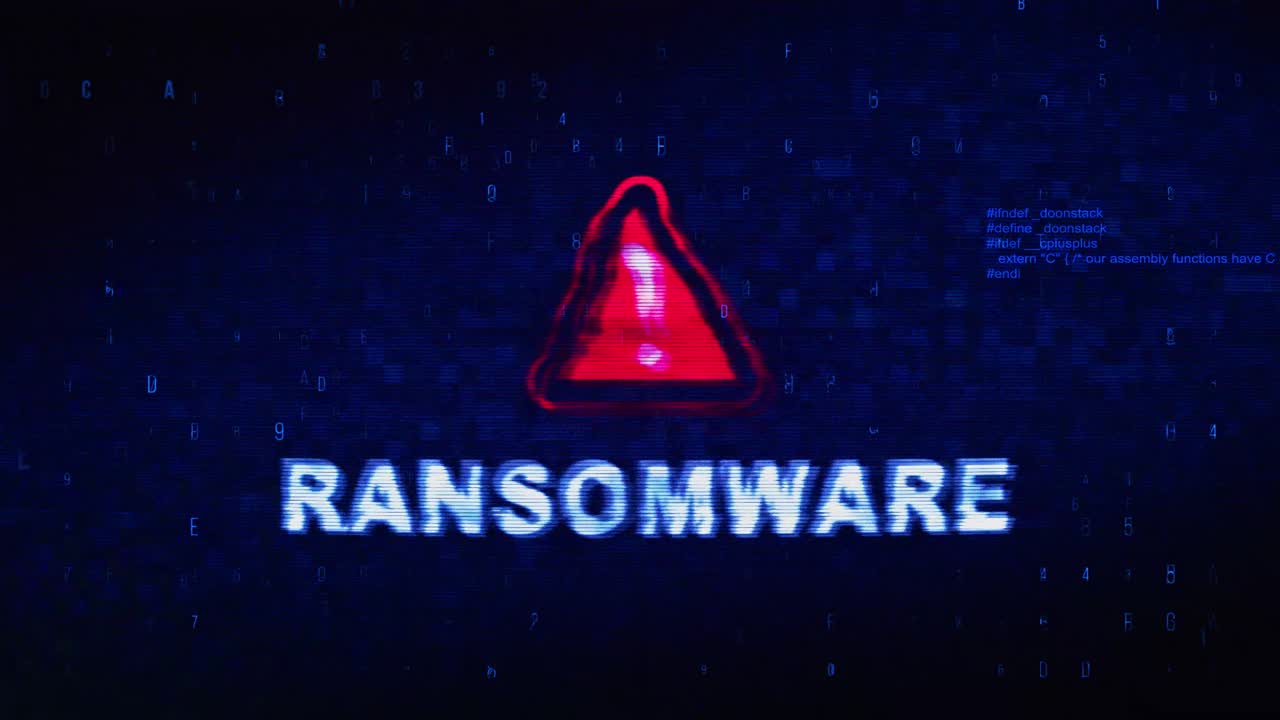 Ransomware Warning Screen