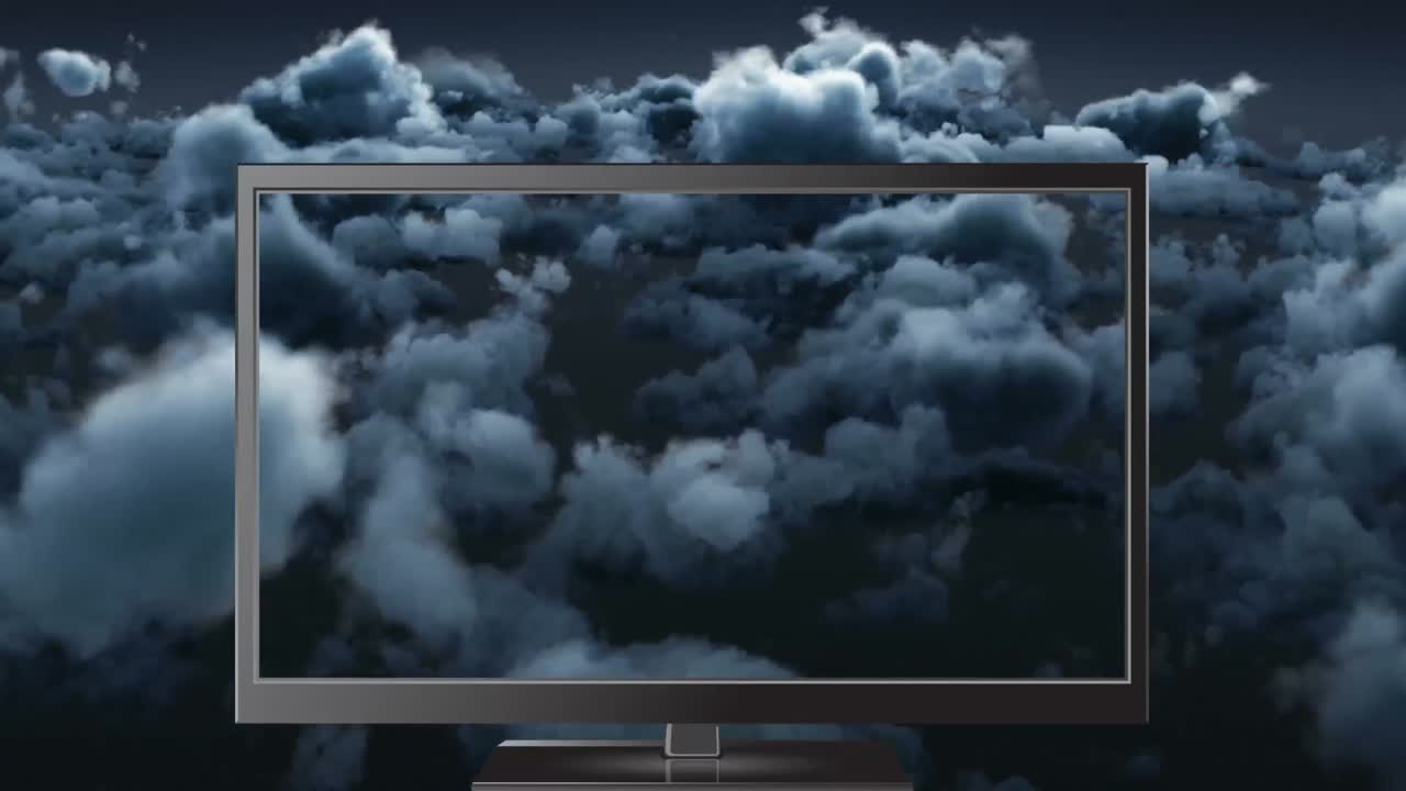 animación digital de la televisión 4k