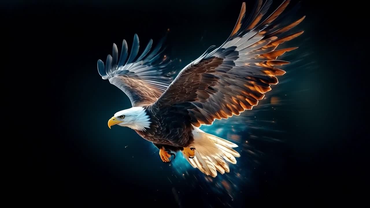 Majestic Bald Eagle in Flight