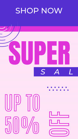 super sale promotion poster