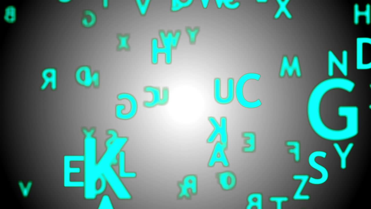 fondo abstracto con letras