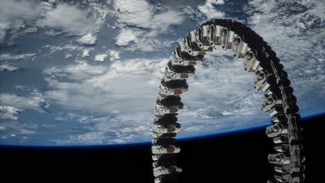 futuristic-space-station-on-Earth-orbit