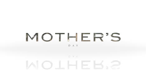 elegance mothers day text on white gradient