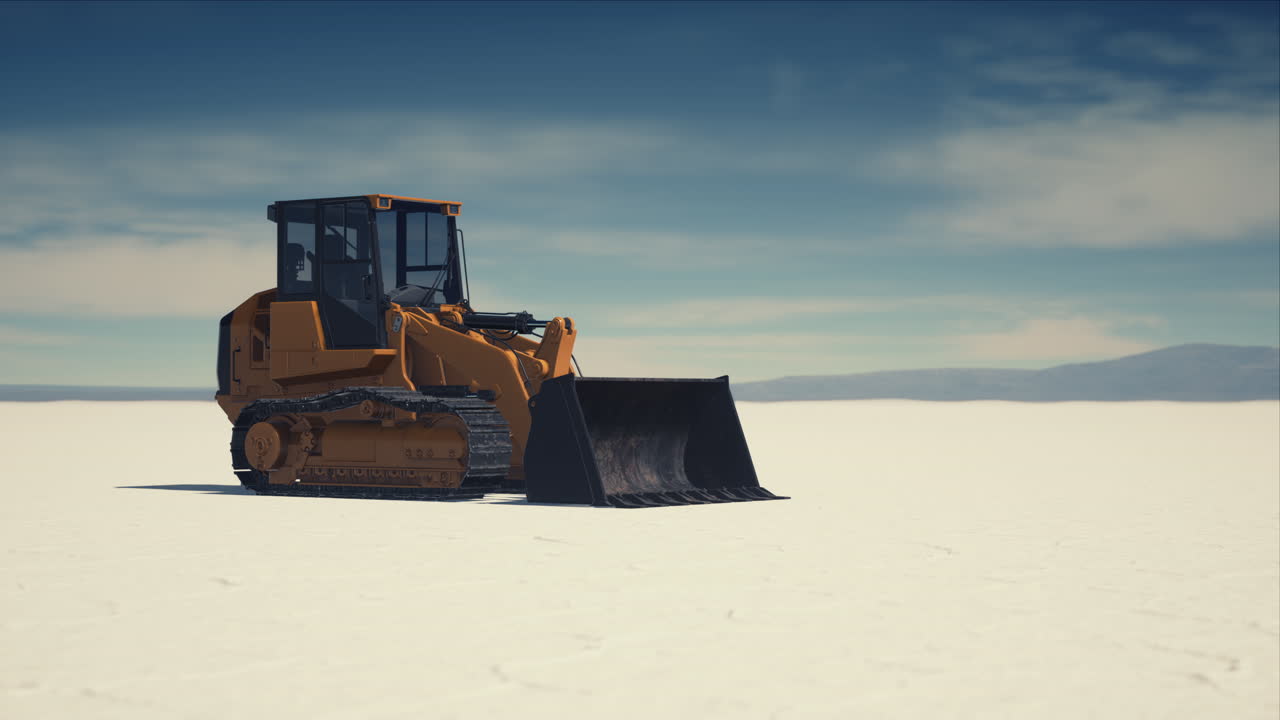 소금 사막 도로 에 있는 도로 등급 기계