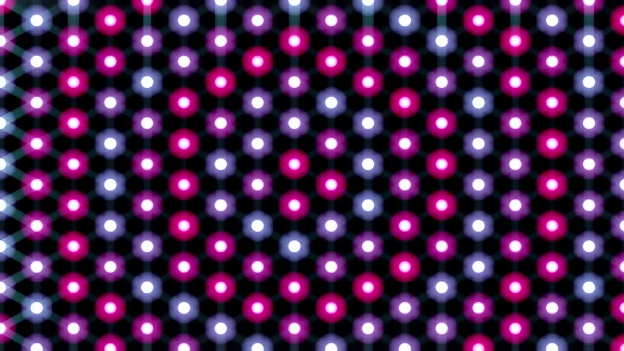 Circles Lights Retro Video Background