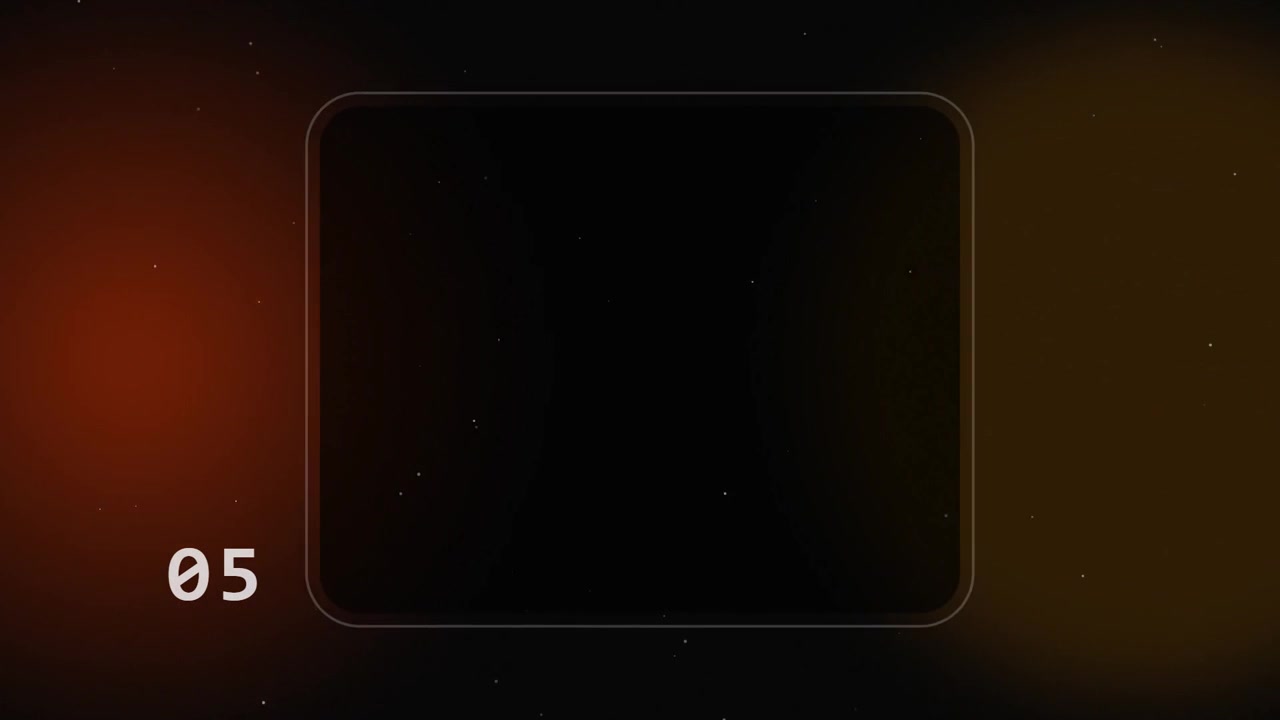 Sfondo Animato Astratto con Cornice Luminosa e Particelle Fluttuanti