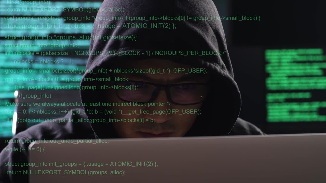 Hacker at work