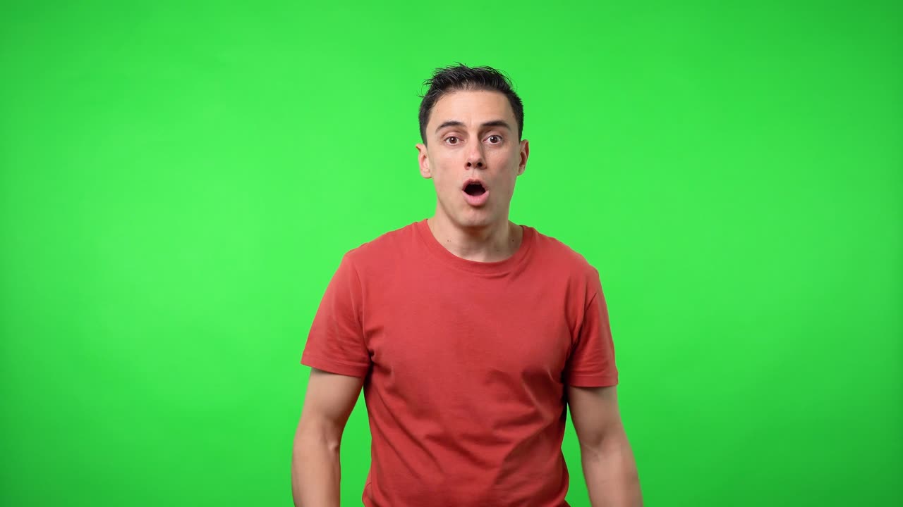 Man very surprised by something that they just told him.