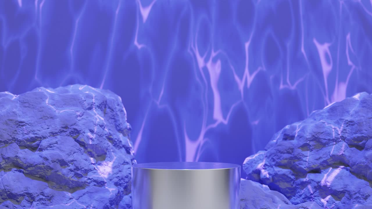 электрическая фиолетовая энергия между скалами фон