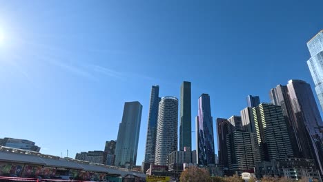 construction site with skyscrapers in the background