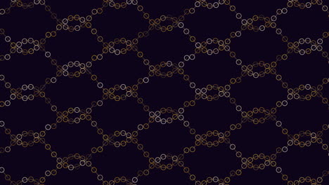 neon futuristic rings and waves pattern on dark space