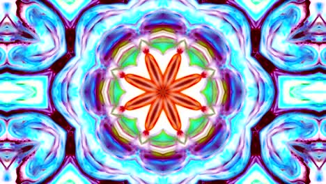 abstracto pincel tinta concepto liso patrón simétrico ornamental decorativo caleidoscopio movimiento círculo geométrico y formas de estrellas