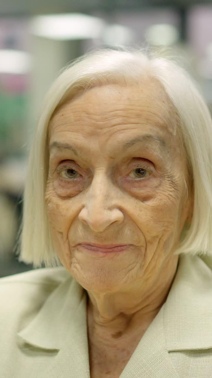 Portrait of an elderly woman