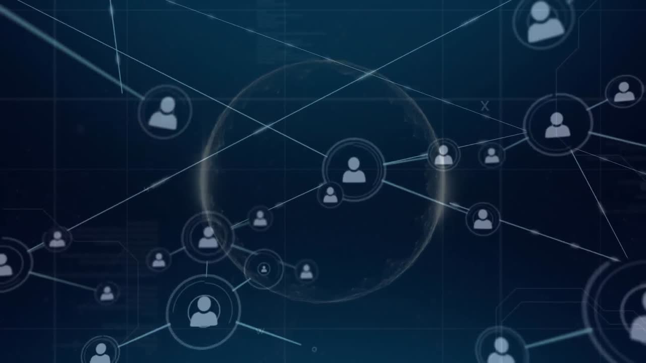 Network of connections and data processing