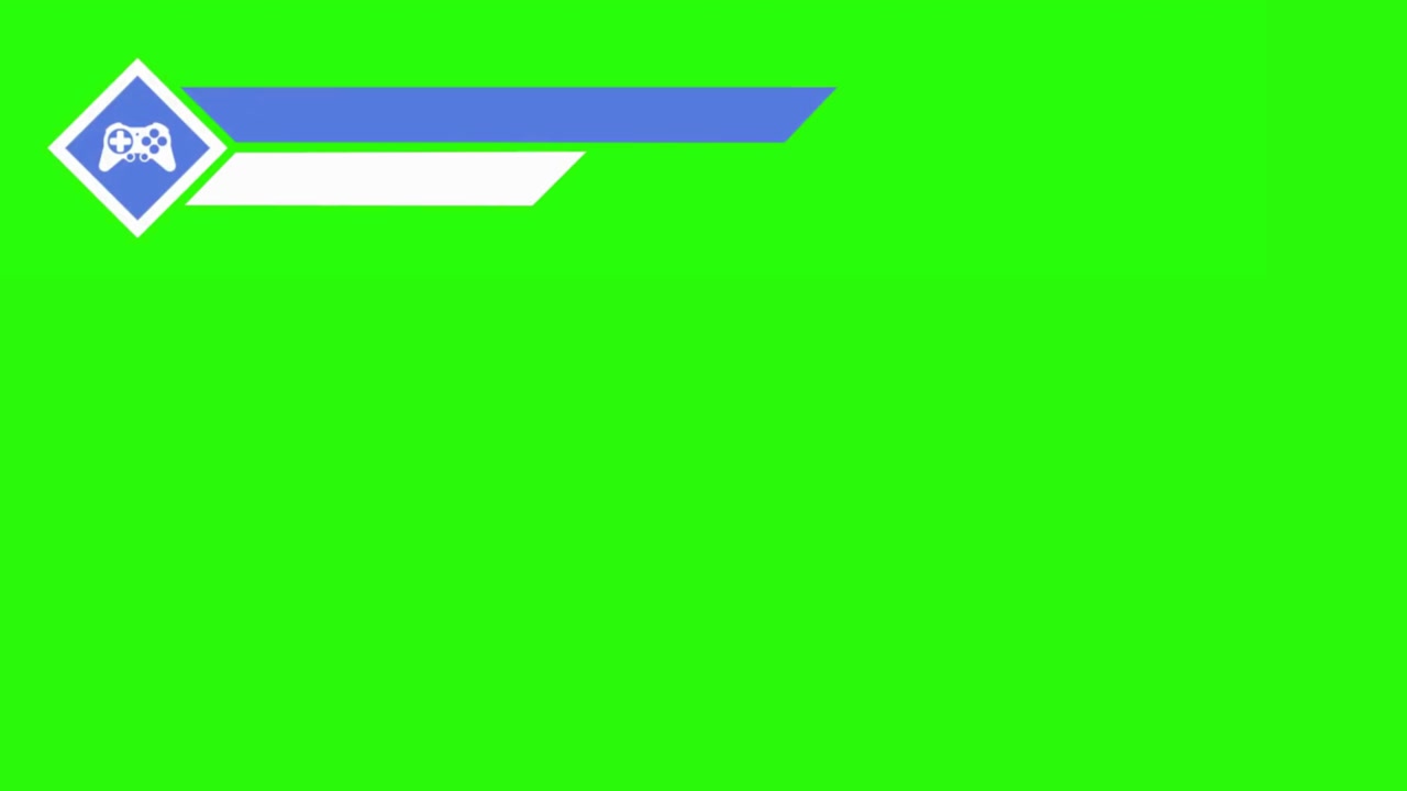 Animated Gaming Lower Third Title Graphic with Controller Icon