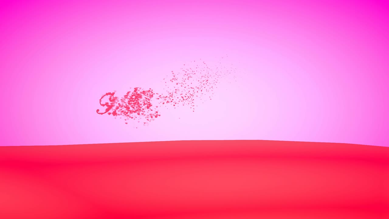 '행복한 발렌타인 데이'라는 단어의 배경에서 창의적으로 날아다니는 마음입니다.