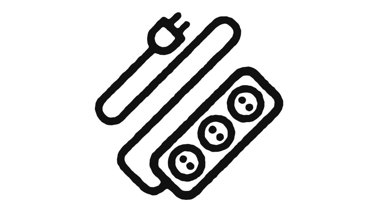 икона электричества анимация кадров и альфа-канал