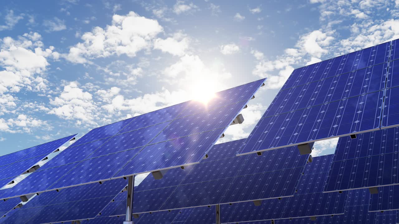 альтернативная зеленая энергия и солнечные панели на электроэкологической ферме