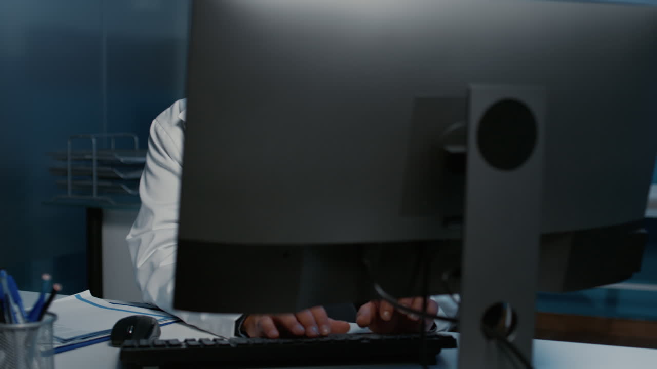 Stressed and Overworked Doctor