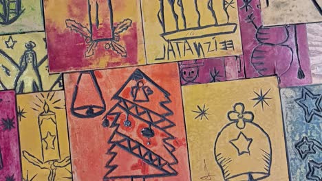 concepto de fondo creativo: navidad festiva y temporada navideña
