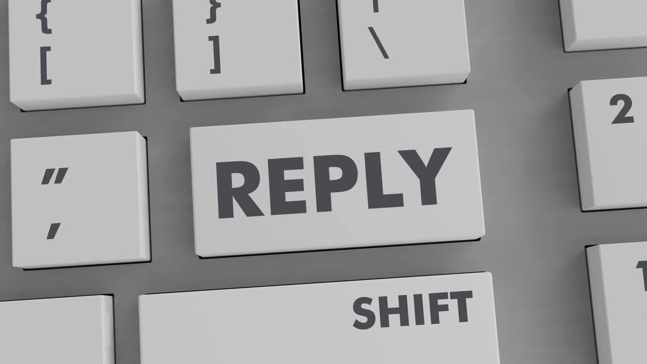 REPLY BUTTON PRESSING ON KEYBOARD