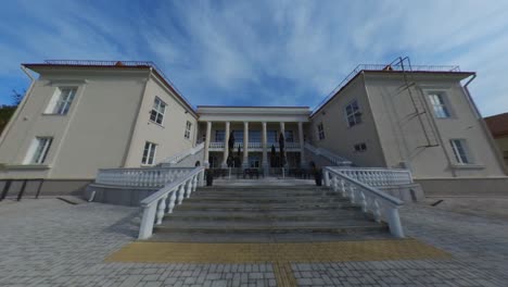 the palace of culture in naujoji akmene, lithuania