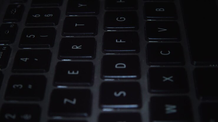 Black Keyboard Of Laptop Computer
