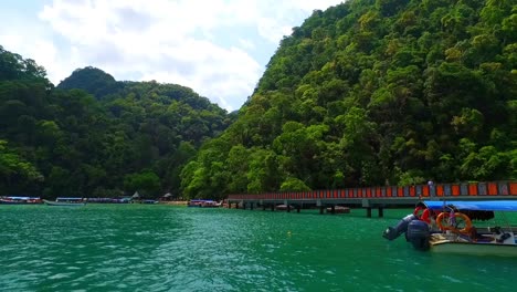 speed boat in langkawi island, malaysia