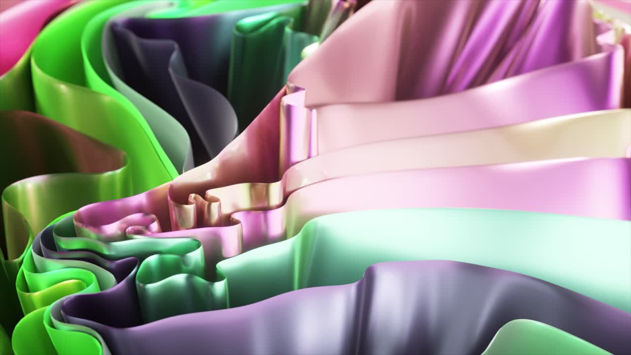 추상적인 다채로운 파동 된 직물 질감