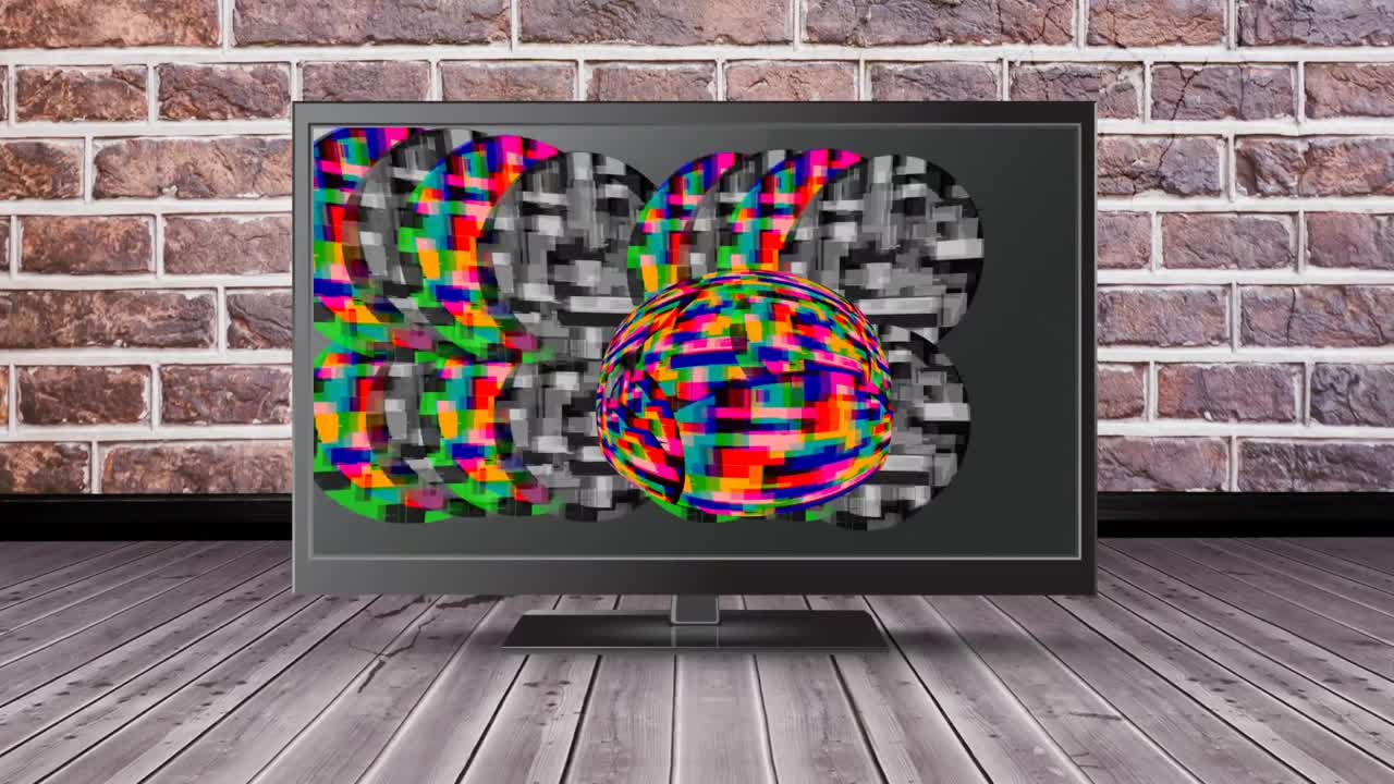 정적인 lcd 화면