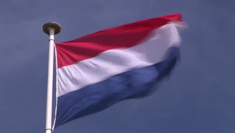 dutch flag flying in the wind