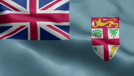 ondeando lazo 4k bandera nacional de fiyi