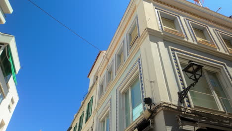 a view of a spanish building on a sunny day