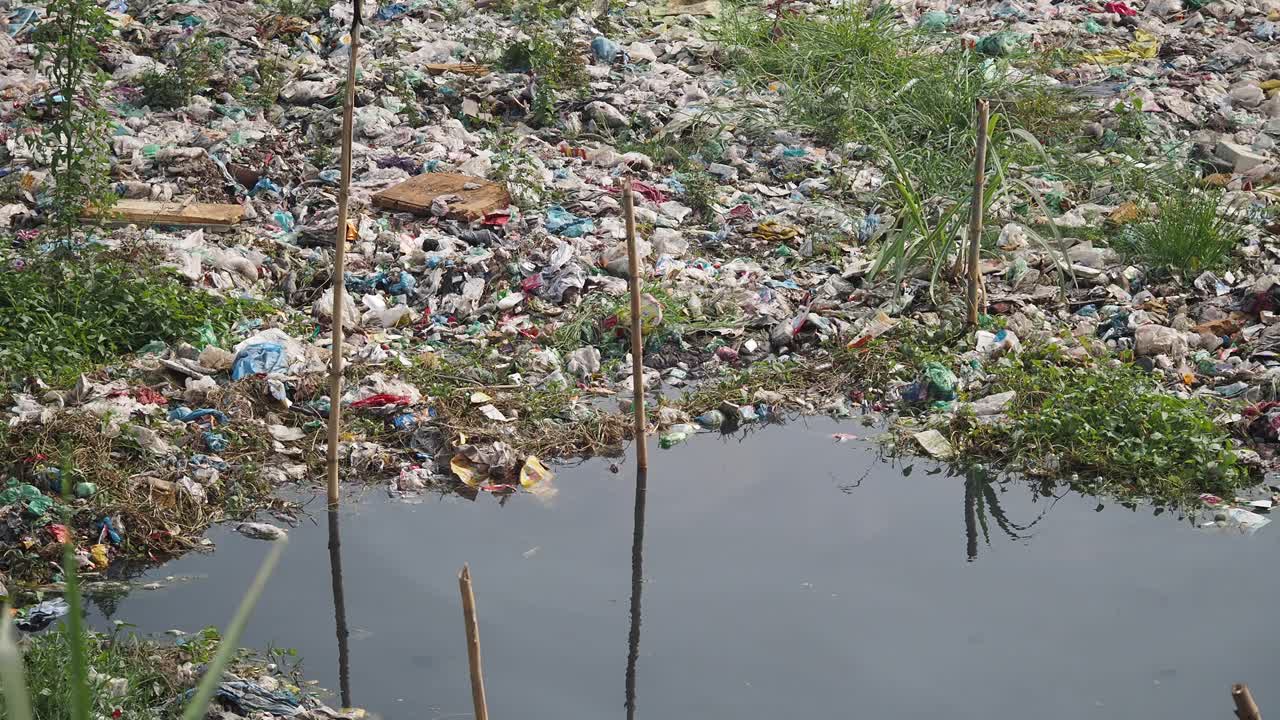 Garbage-filled River