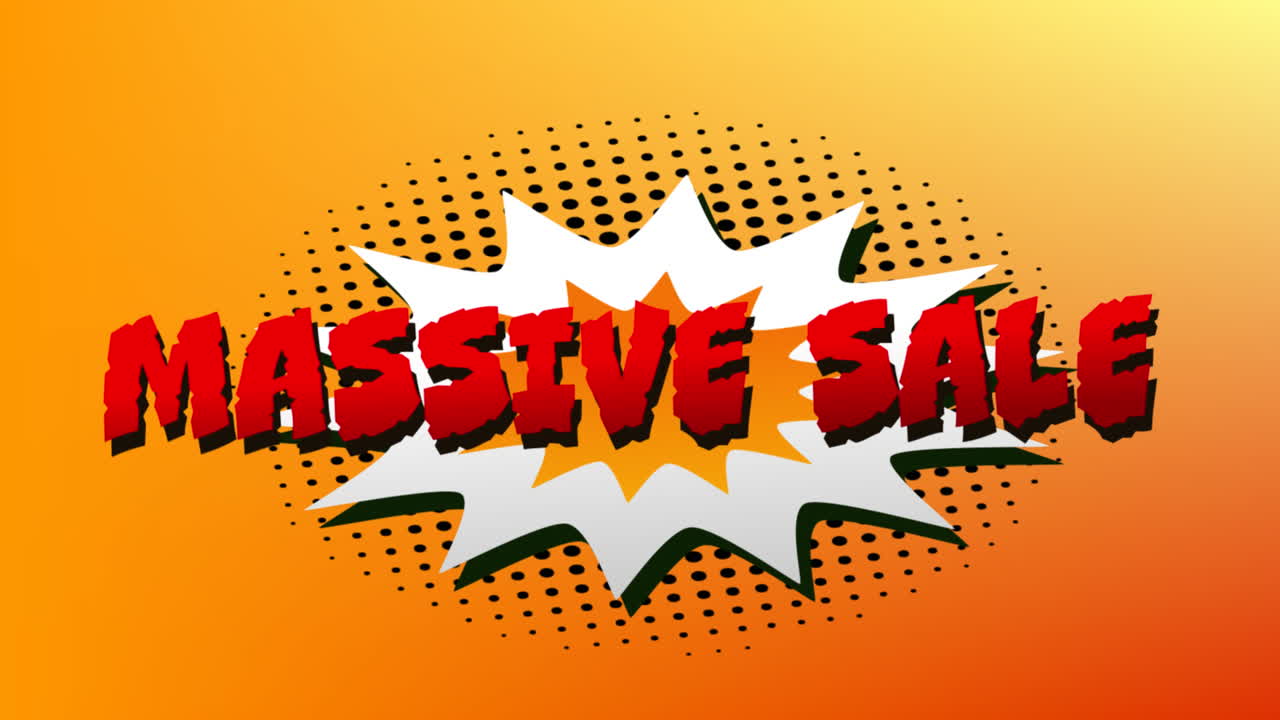 venta masiva gráfico en la explosión 4k