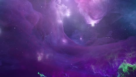explorar alrededor de la nebulosa en el universo profundo