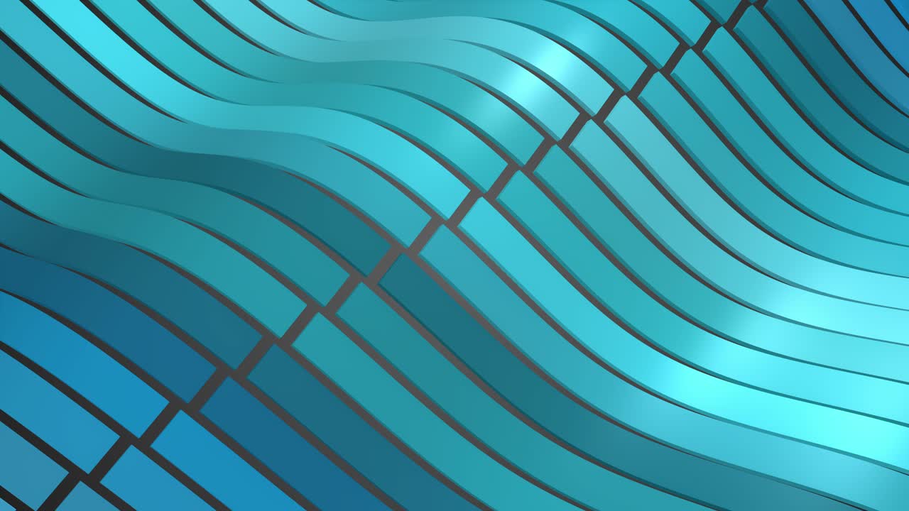 Abstract Circular loop background . 3d rendering-a 3d pattern of ribbon waves with a louver effect. Background for a business presentation, Blue color.