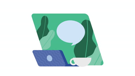 laptop computer portable device animation