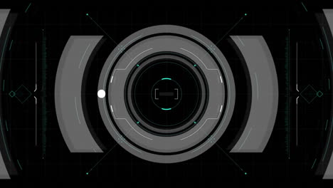 Animation of scope scanning on black background
