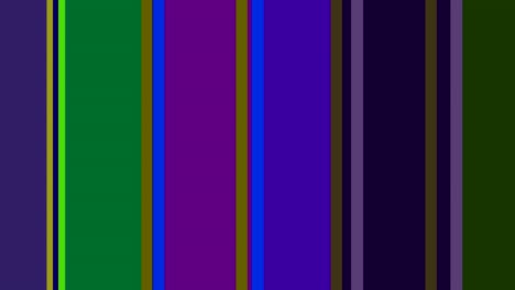 dos barras de color 2d que giran en sentido contrario a las agujas del reloj y se mueven, punto de anclaje de derecha a izquierda a fondo, compuestas de tiras de diferentes colores.