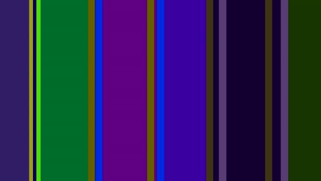 two 2d color bars that rotate counterclockwise and move, anchor point from right to left to background, composed of different color strips.