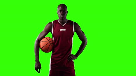 basketball player on green screen