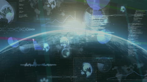 animación de ámbitos y procesamiento de datos en todo el mundo.