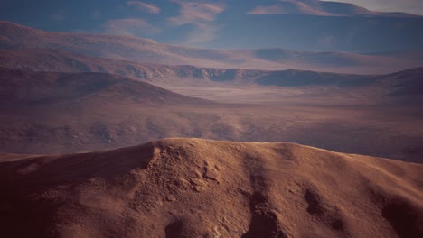 aerial of red sand dunes in the namib desert