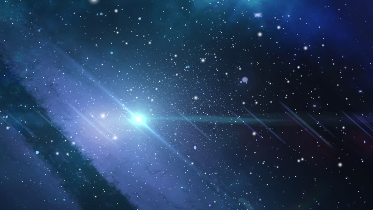 대우주에서 밝은 빛을 지닌 4k 은하