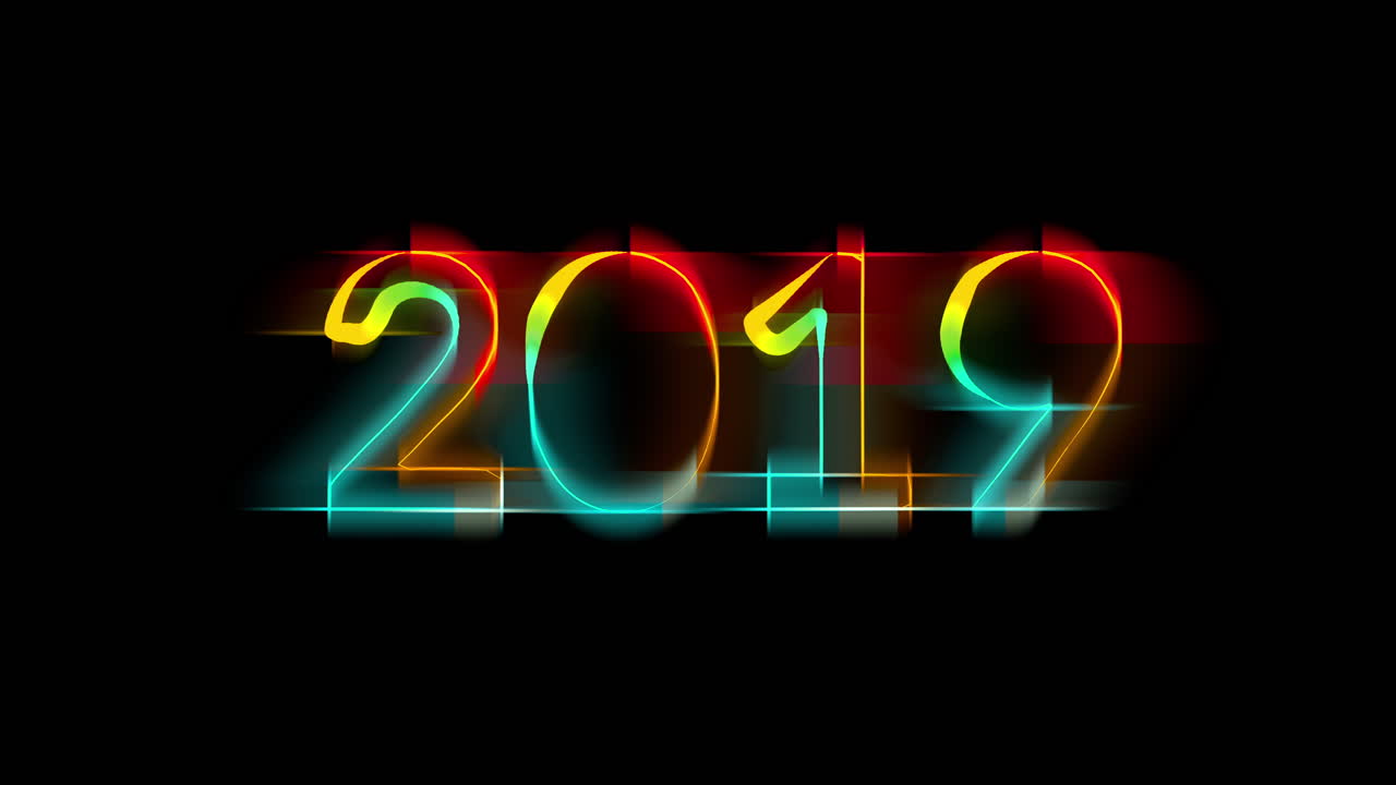 bucle sin fisuras de colorido graffiti estilo veinte diecinueve animación